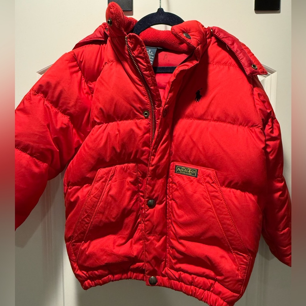 Ralph Lauren toddler boys puffer coat sz 4